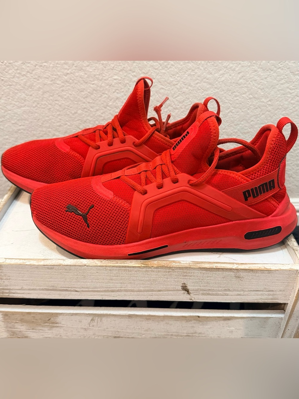 Puma Enzo Evolve Men’s Red Athletic Mesh Sneaker, Size 9.5